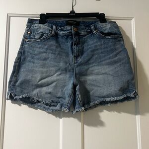 Liverpool light wash jeans with frayed bottom